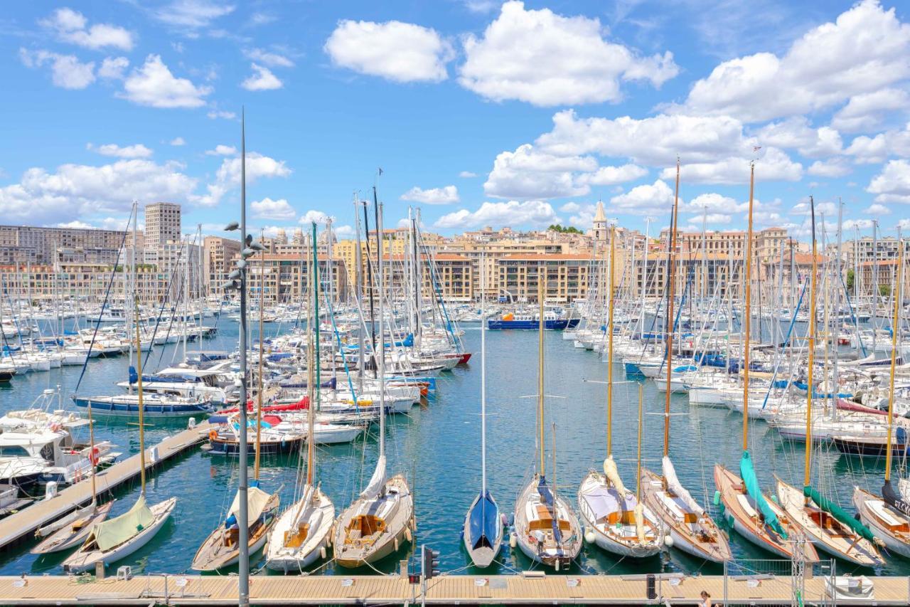 Le Rive Neuve Standing Vieux-Port - Appartement 1 Chambre 4 Pers Vue Mer Clim Марсилия Екстериор снимка